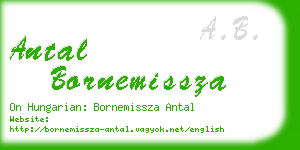 antal bornemissza business card